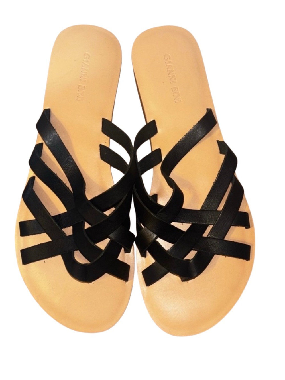 Gianni Bini Black Strappy Sandals